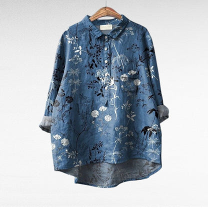 Claire | Elegant Summer Linen Blouse