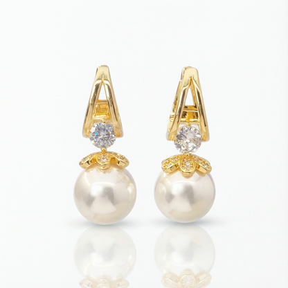Lumara - Elegant Pearl Drop Earrings