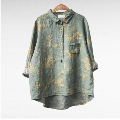 Claire | Elegant Summer Linen Blouse