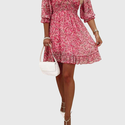 Elisa™ | Floral Puff Sleeve Dress
