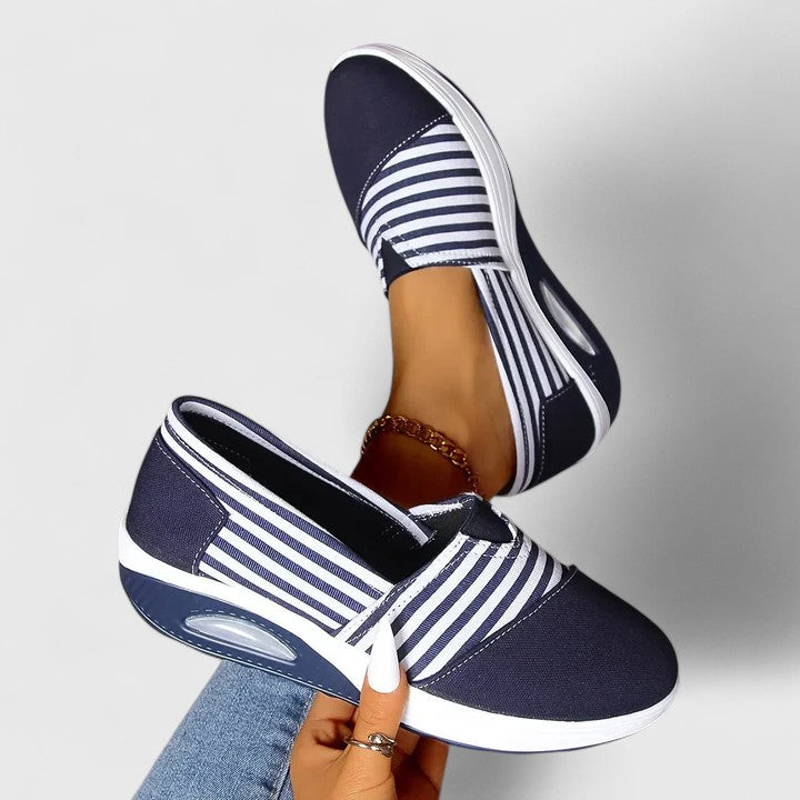 JEAN – STRIPED SLIP-ON SNEAKERS
