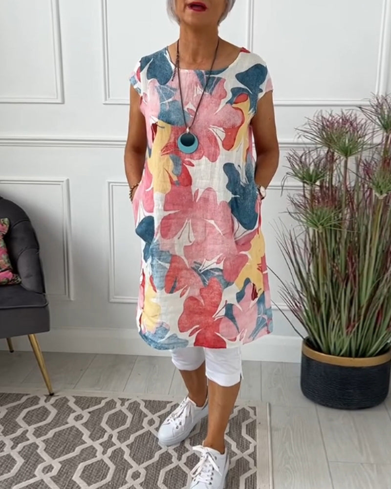 KLARISSA LONG FLOWER BLOUSE