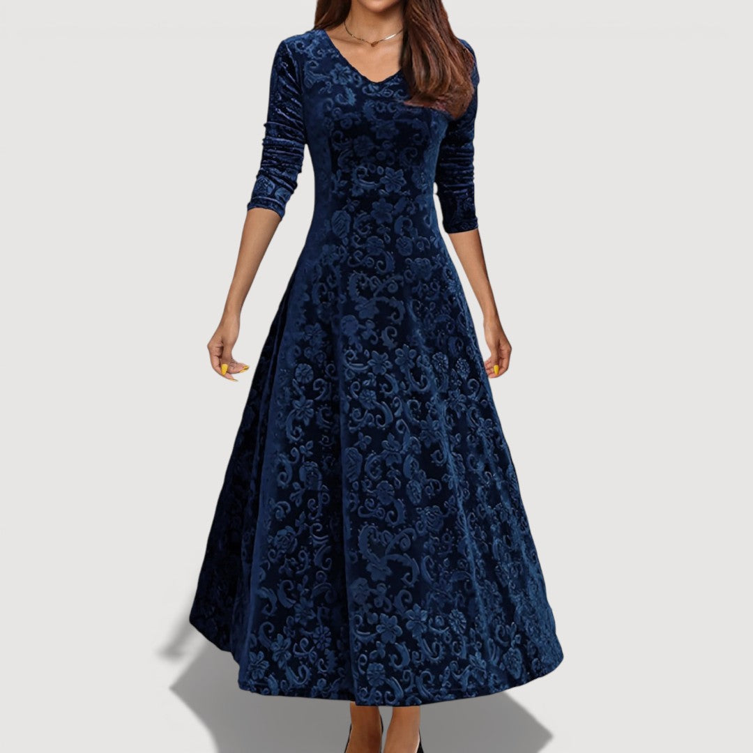 JILLIAN – ELEGANT VELVET DRESS