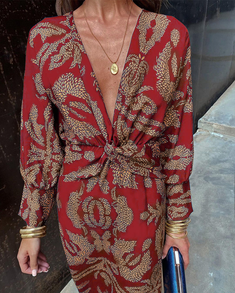 CAMILLE – GOLDEN GLANCE TWIST DRESS