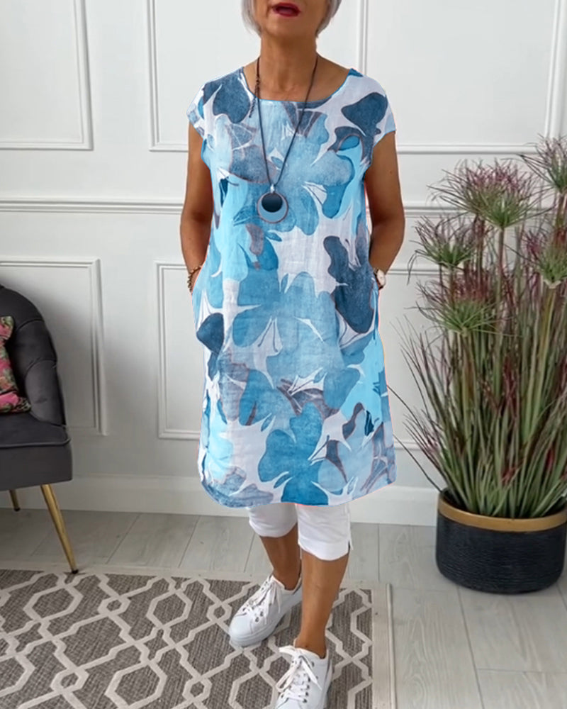 KLARISSA LONG FLOWER BLOUSE