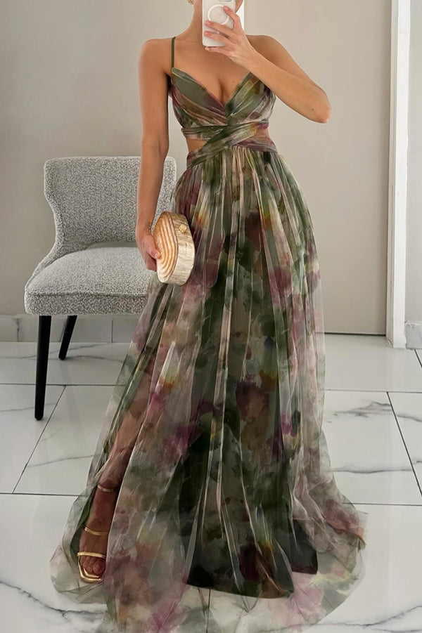 Eva | Long floral dress that enhances
