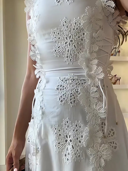 ELENA – GARDEN WHISPER EMBROIDERED MAXI DRESS