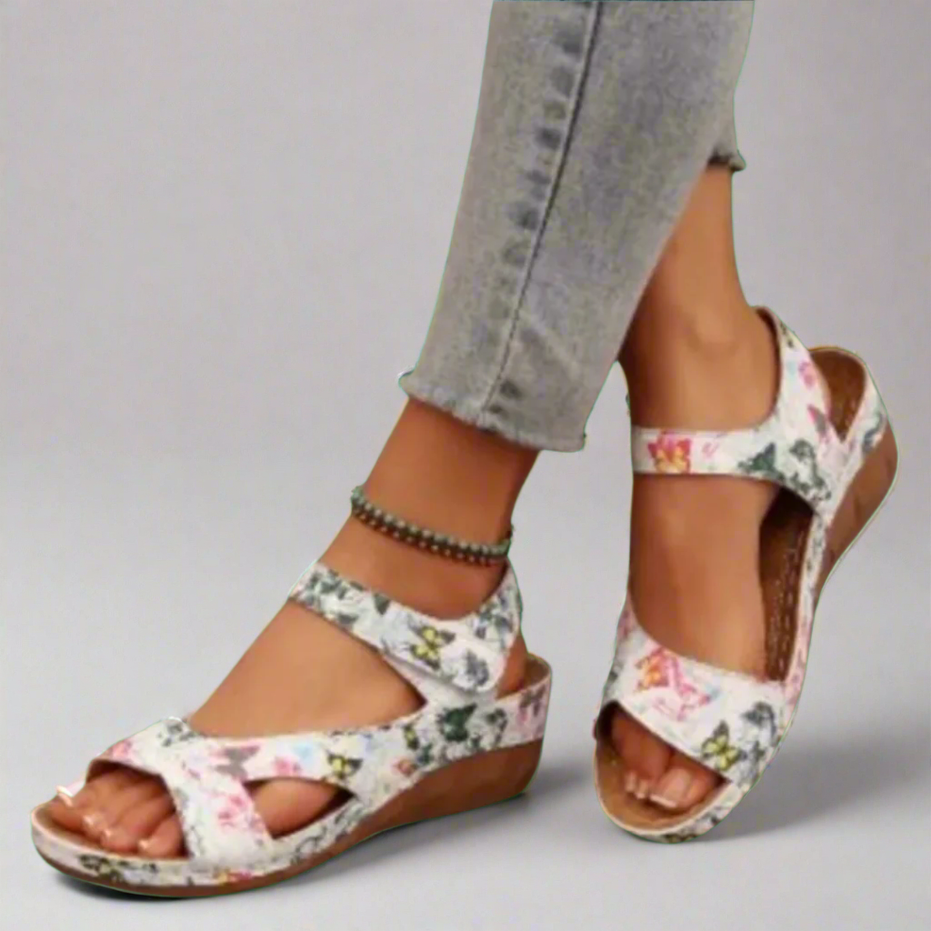Ilona | Artisan Wedge Sandals Crafted from High-Quality Materials
