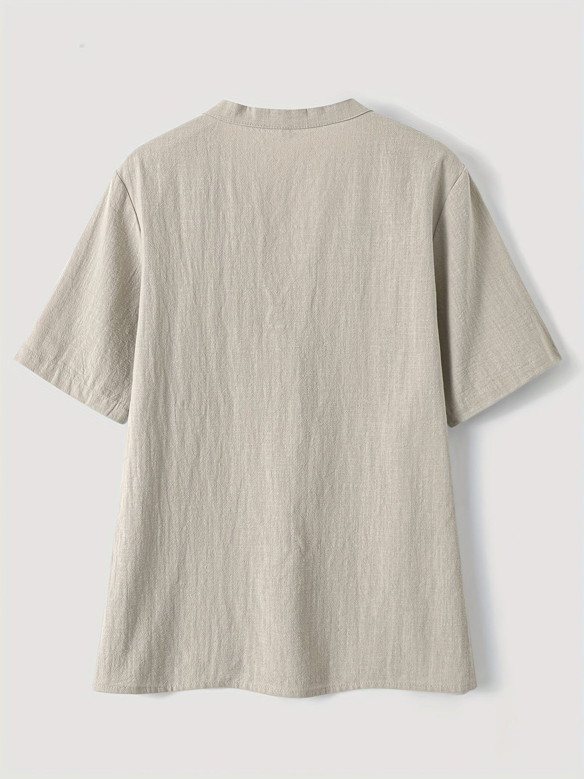Sharron - Elegant V-Neck Blouse With Button Up