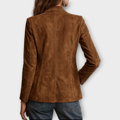 Brown Vintage Suede Blazer