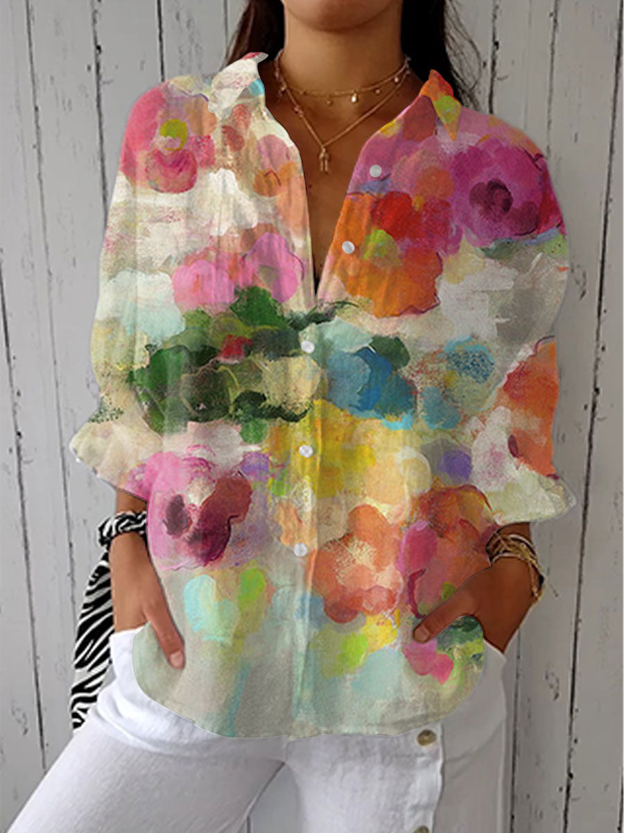 Elara | Watercolor Dreams Blouse