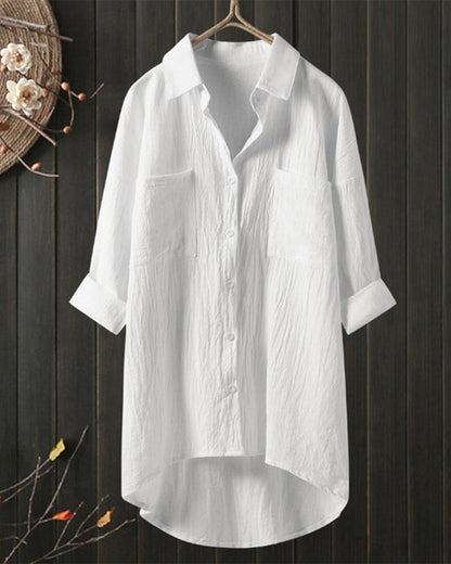 Olivia™ | Loose Comfy Solid Colour Blouse