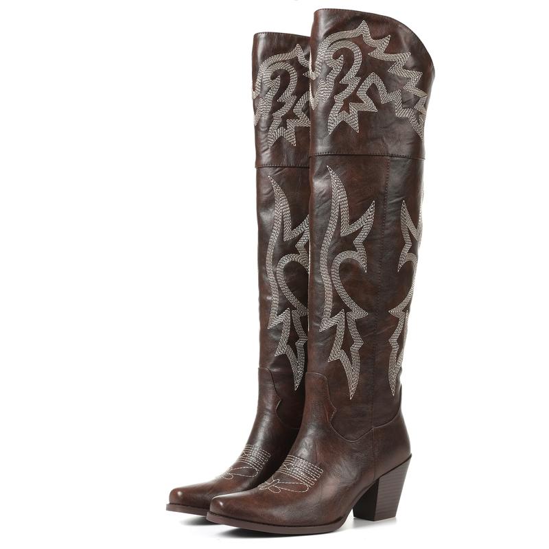 CHEYENNE™ –  Classic Over-the-Knee Cowboy Boots