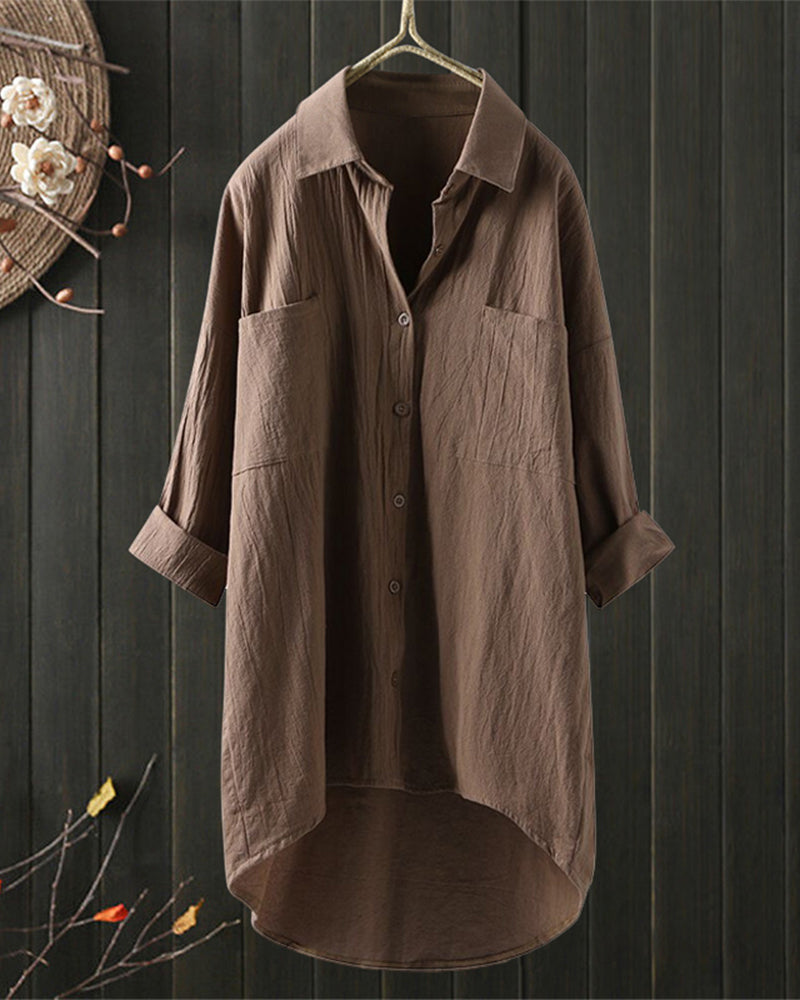 Olivia™ | Loose Comfy Solid Colour Blouse