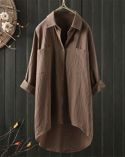Olivia™ | Loose Comfy Solid Colour Blouse