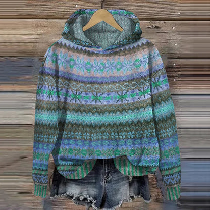 GWEN – COZY KNIT HOODED SWEATER