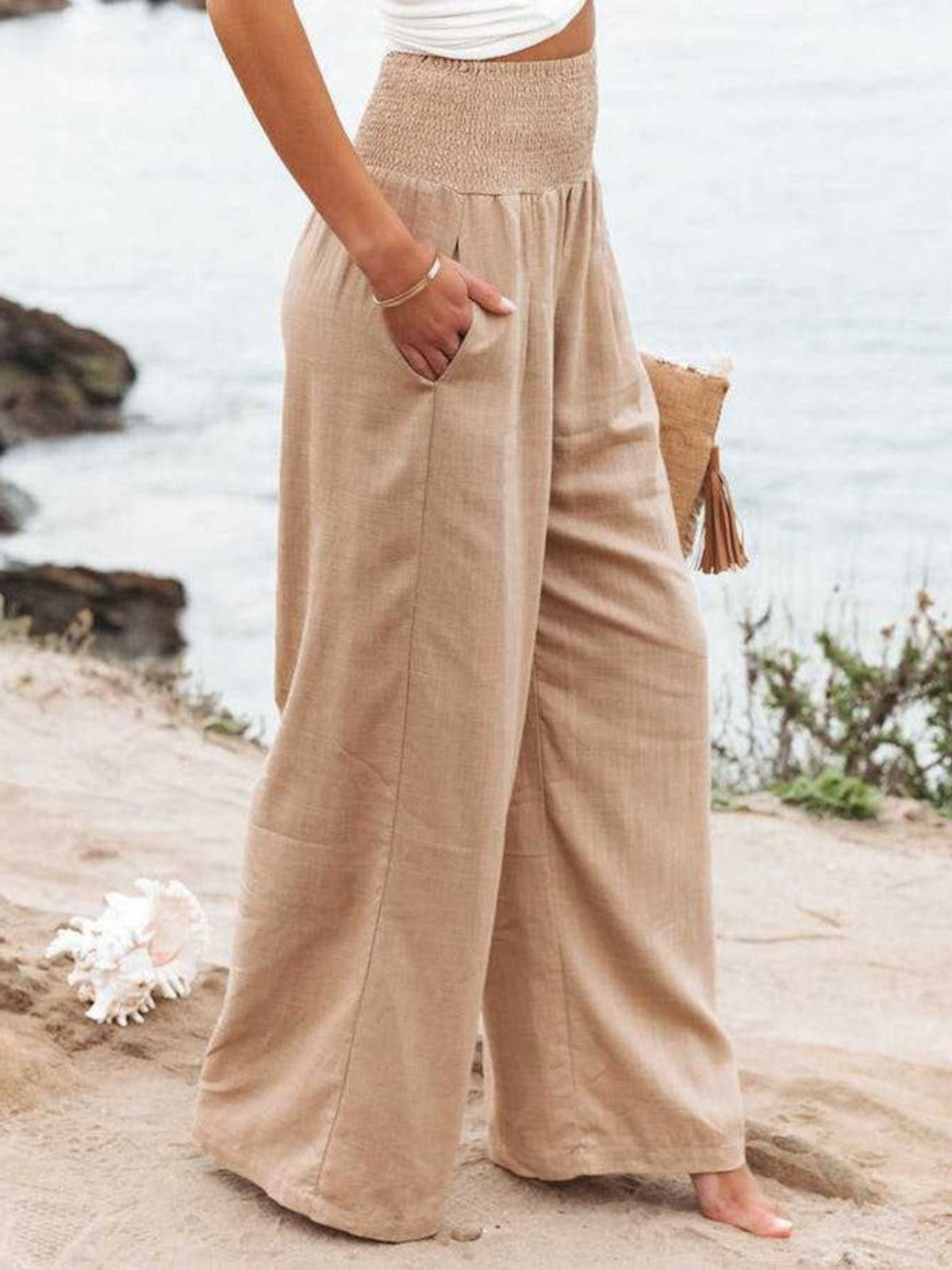ZAFRINAE – REMI WIDE-LEG LINEN TROUSERS