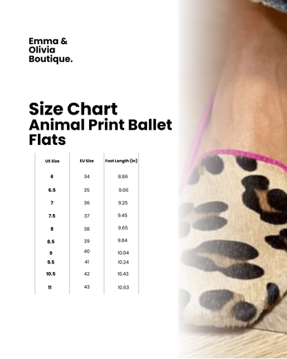 CHIC ANIMAL PRINT BALLET FLATS