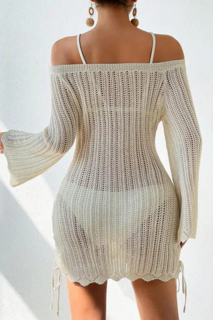 Celestine | Knitted Beach Blouse Bikini Swimsuit
