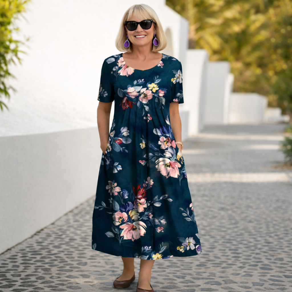 Robin | Floral Midi Dress