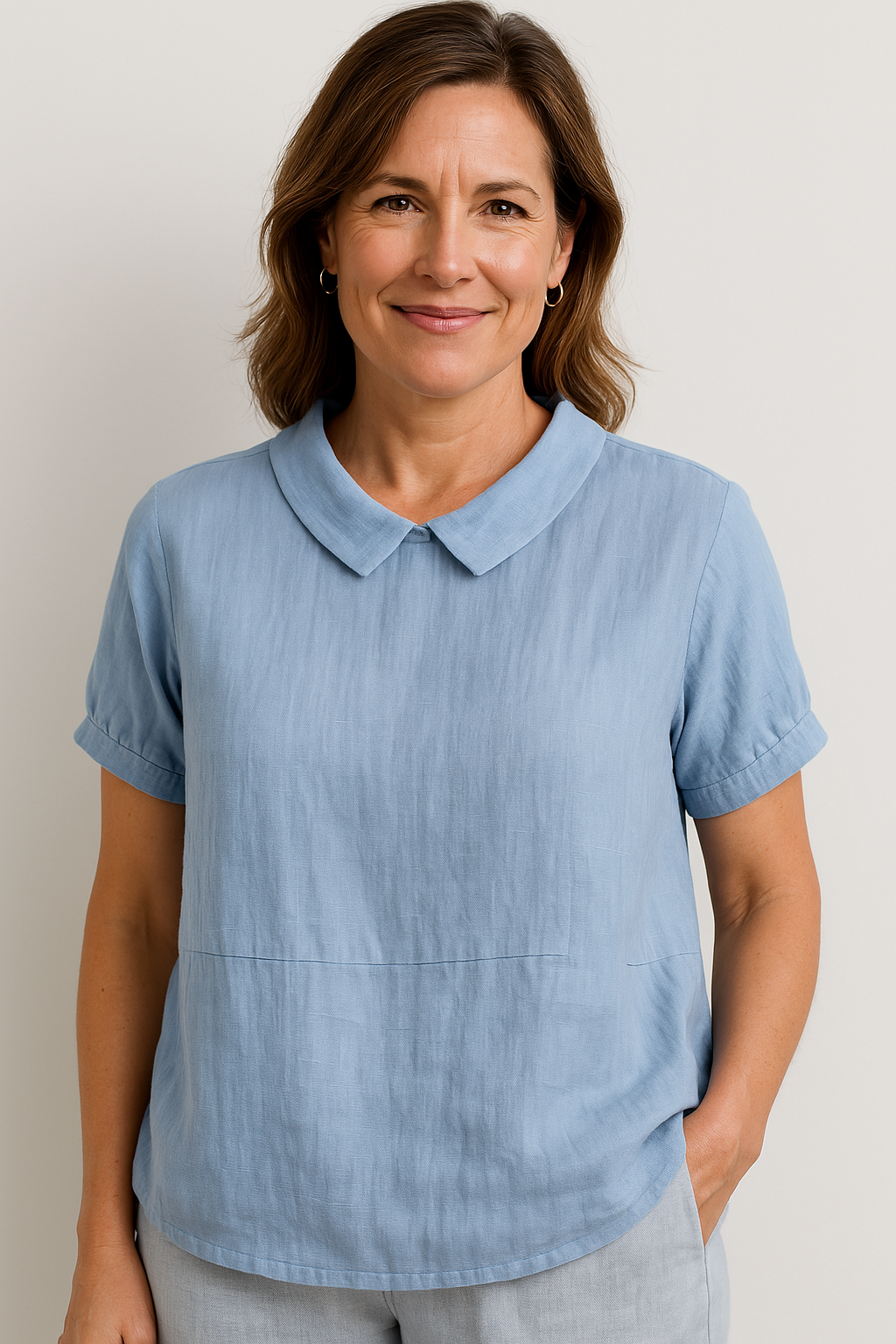 Avery™ Relaxed Fit Collared Top