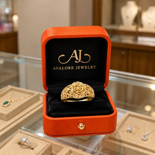 Golden Blossom Gold Ring
