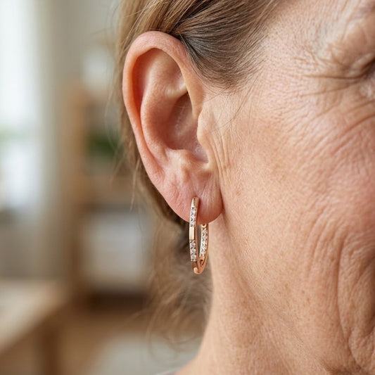 Exquisite Zirconia Gold Earrings