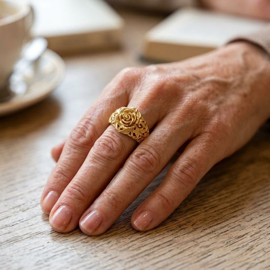 Golden Blossom Gold Ring