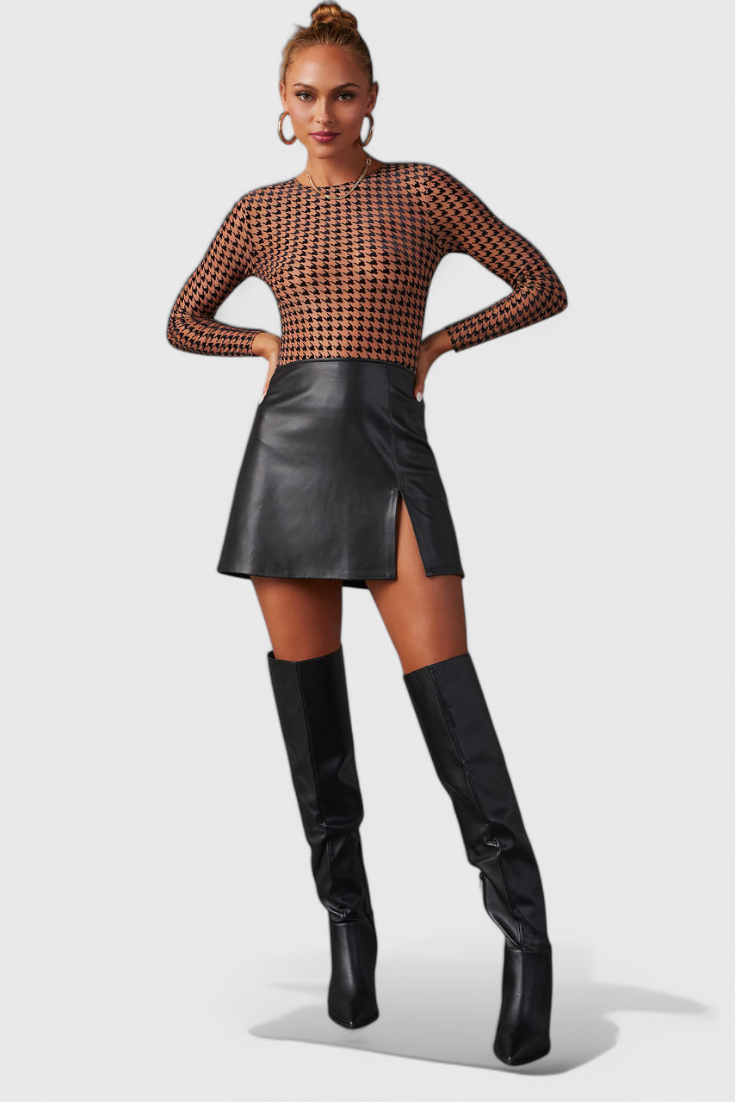 Bella Black Over-the-Knee Block Heel Boots
