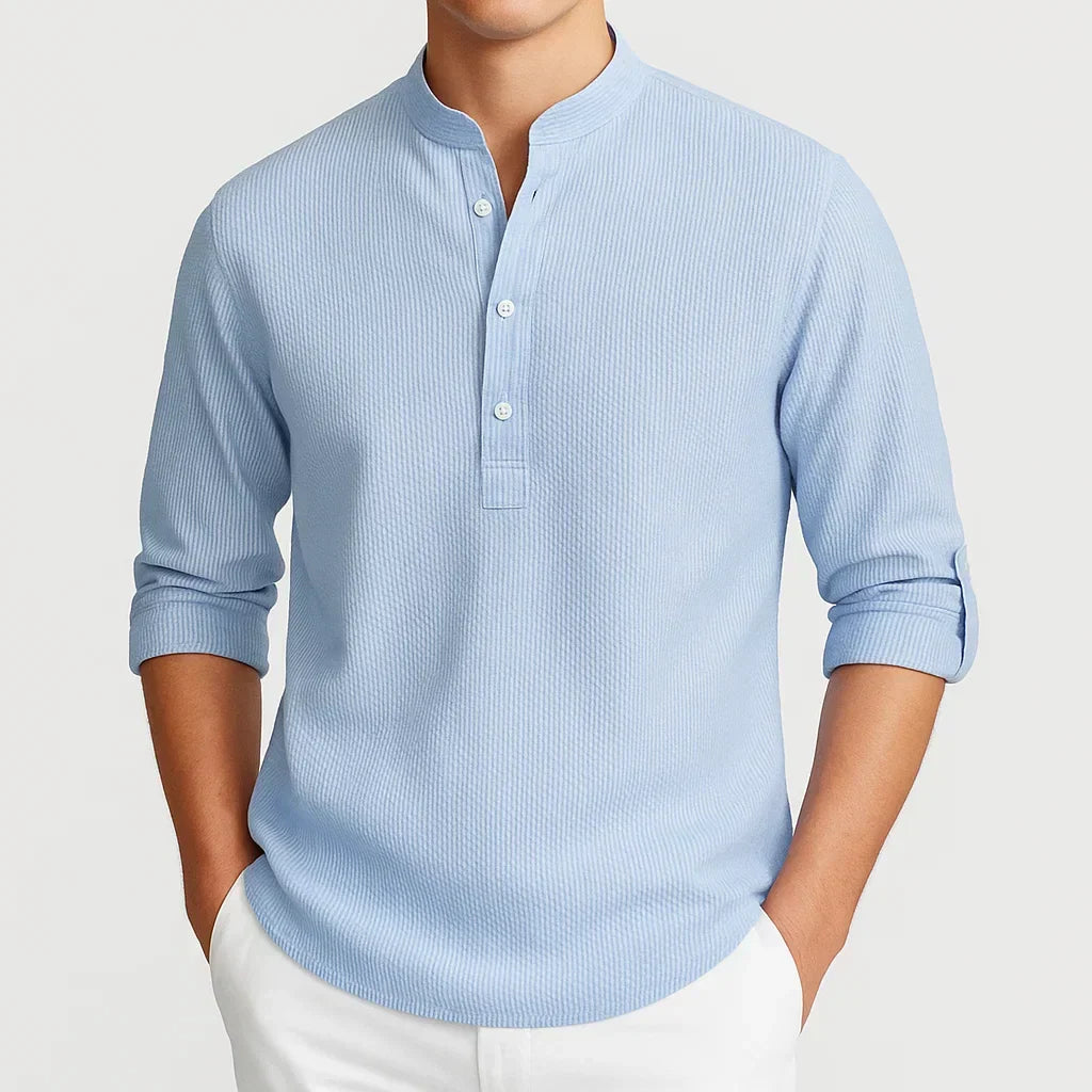 GUNTER – MODERN MANDARIN COLLAR SHIRT