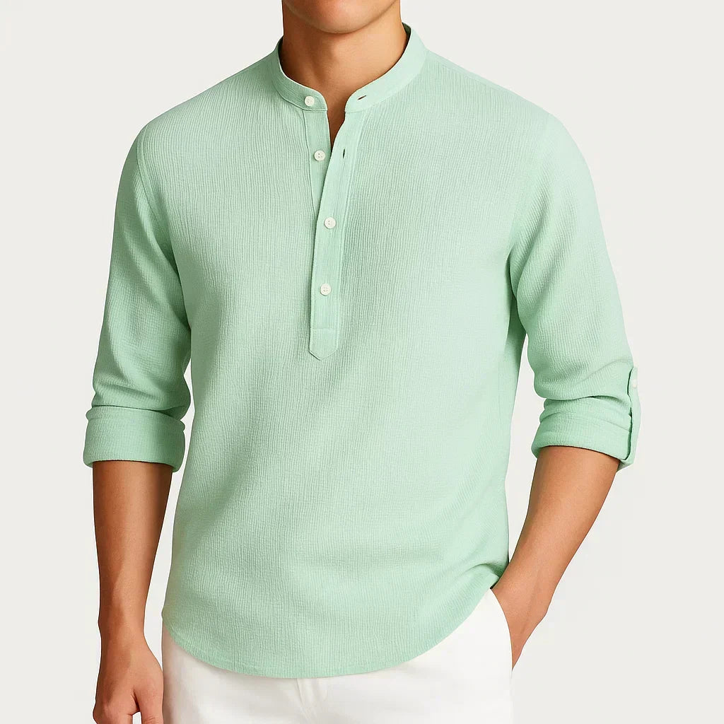 GUNTER – MODERN MANDARIN COLLAR SHIRT