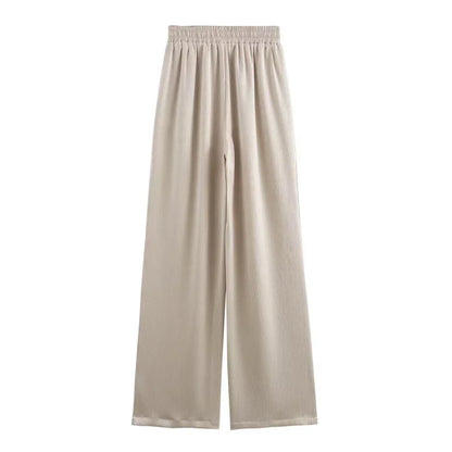 JOAN -  CHIC WRINKLE EFFECT STRAIGHT TROUSERS