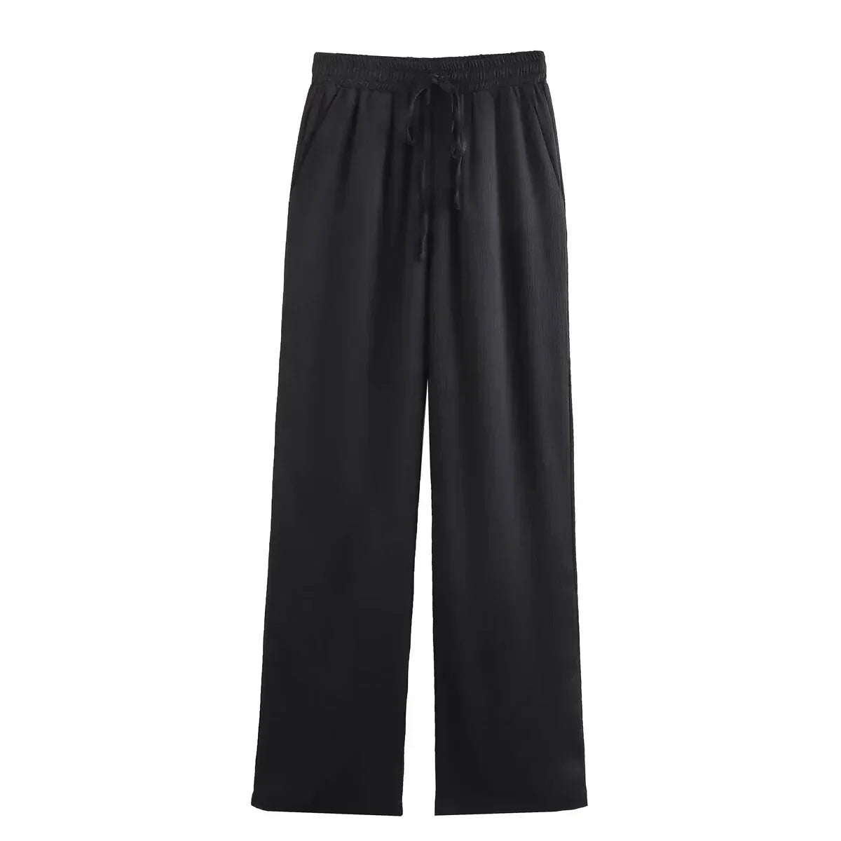 JOAN -  CHIC WRINKLE EFFECT STRAIGHT TROUSERS