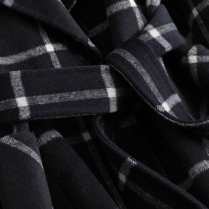 ADRIANNA – ELEGANT PLAID LONG COAT
