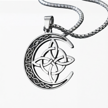 Lunara Celtic Moon Protection Pendant