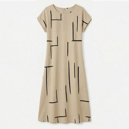 Linara – Women's Abstract Print Summer Shift Dress
