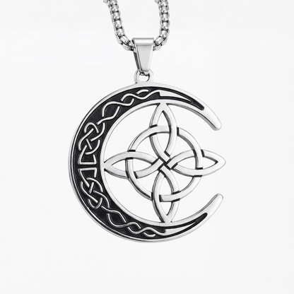 Lunara Celtic Moon Protection Pendant