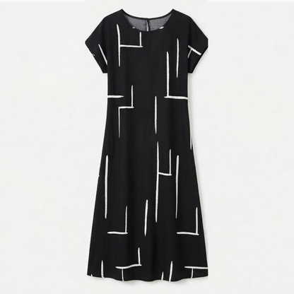 Linara – Women's Abstract Print Summer Shift Dress