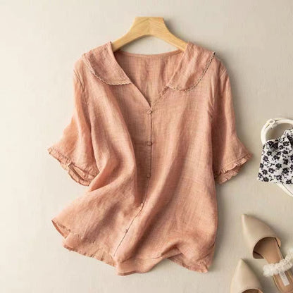 Adele | Casual Button-Down Blouse