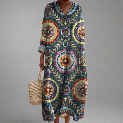 Lily | Geometric relaxed fit dress