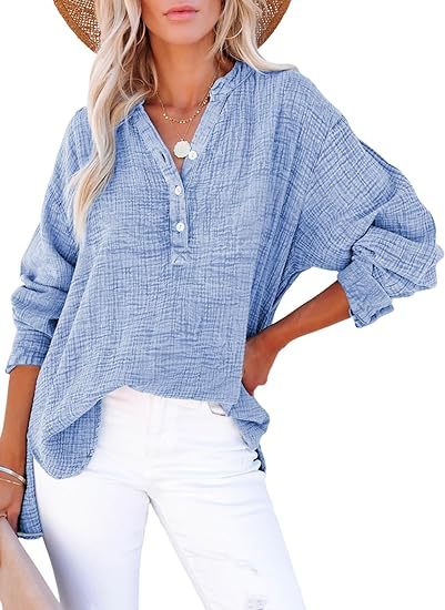 ODETTE – RELAXED ELEGANCE BUTTON BLOUSE