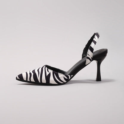 ANIMAL PRINT SLINGBACK PUMPS