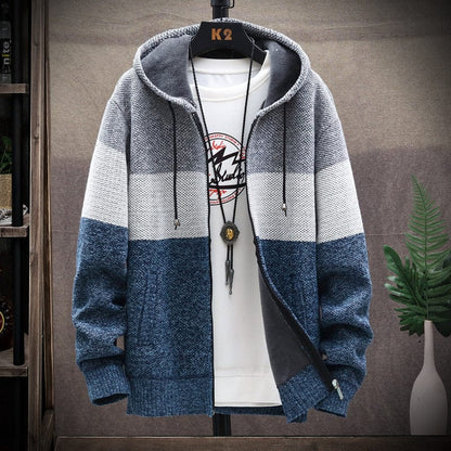 ADRIAN – COLORBLOCK FLEECE-LINED HOODED JACKET