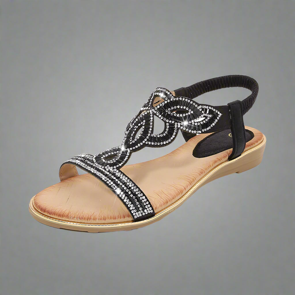Vally | Handcrafted Golden Sandal with Comfortable Fit