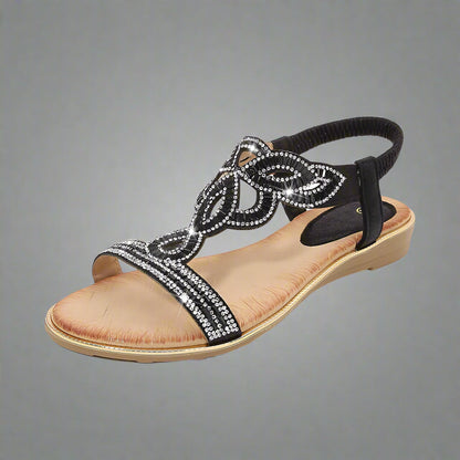 Vally | Handcrafted Golden Sandal with Comfortable Fit