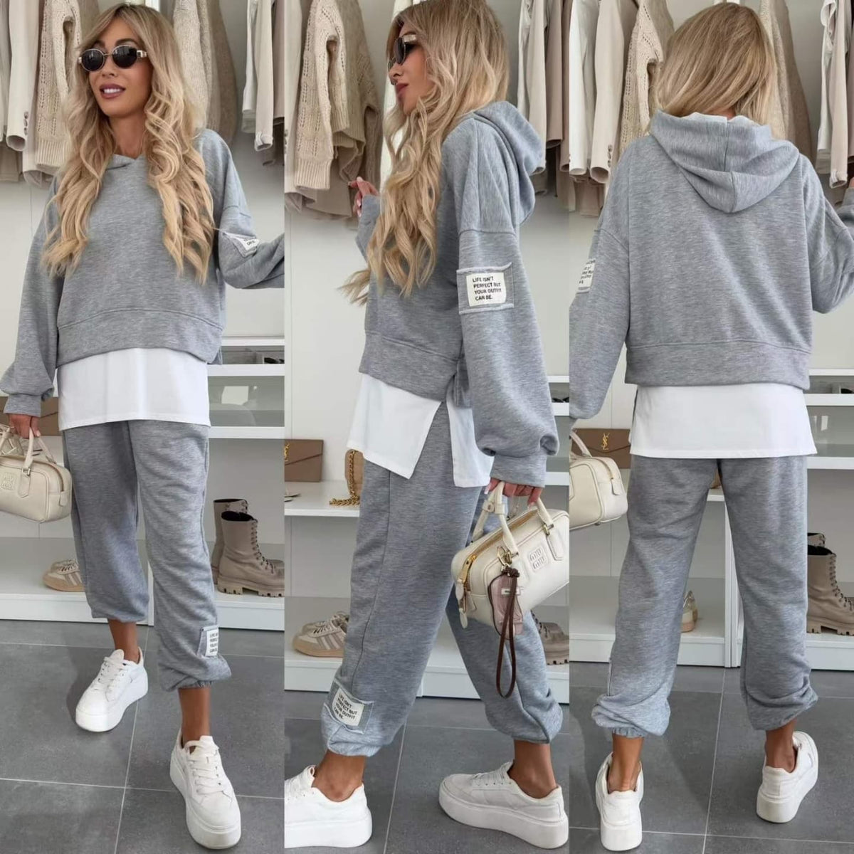 LIORENYAE – HOODED CASUAL SWEATSHIRT SET