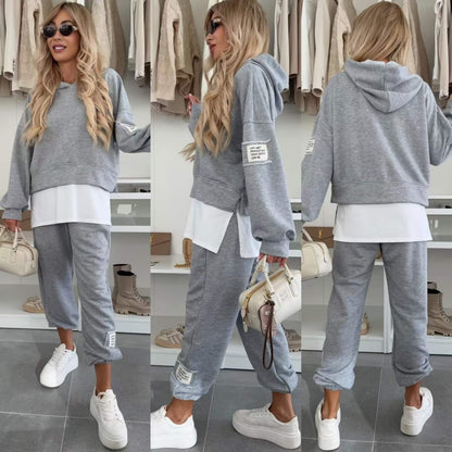 LIORENYAE – HOODED CASUAL SWEATSHIRT SET
