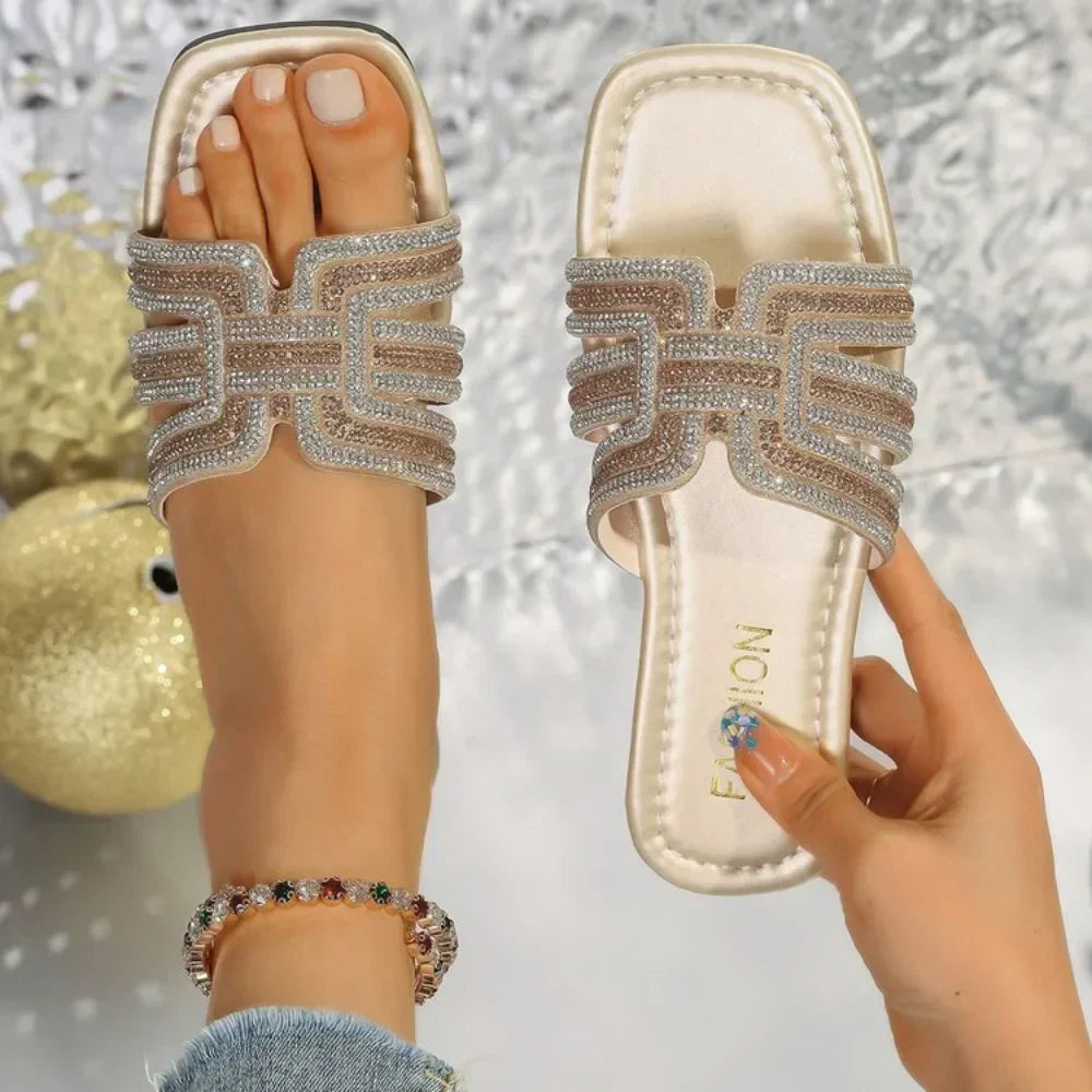 Aria™ Crystal Slide Sandals