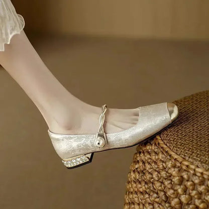 Calista - Trendy Square Toe Women's Pumps