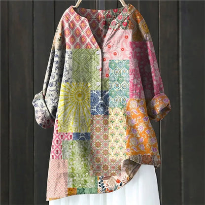 Anny | Floral Button-Down Blouse